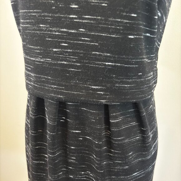 Ann Taylor Black Textured Sleeveless Sheath Dress | Women’s 4P Petite - Picture 6 of 10